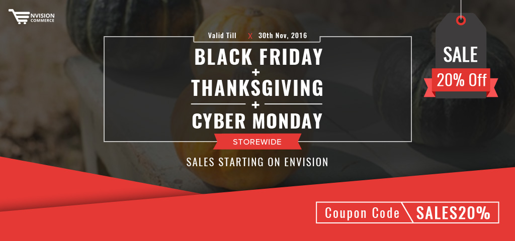 Envision Ecommerce Cyber Monday Sale 2016 – Save 20% Off!