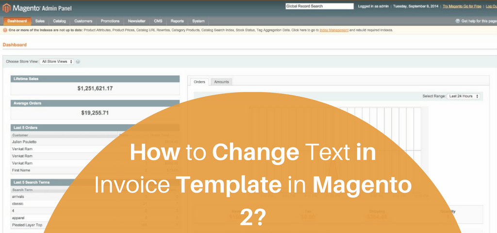 How to Change Text in Invoice Template in Magento 2?