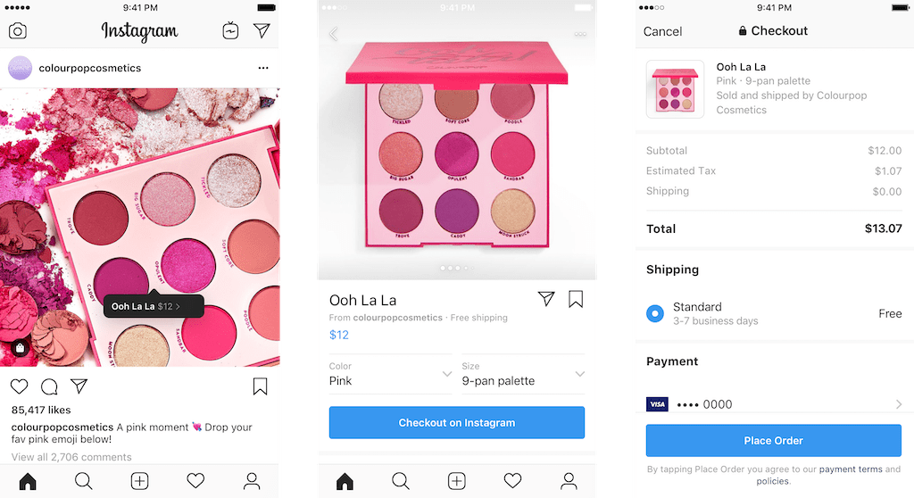 In App Checkout Debuts on Instagram